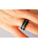 malachite ebony ring