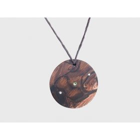 round walnut necklace